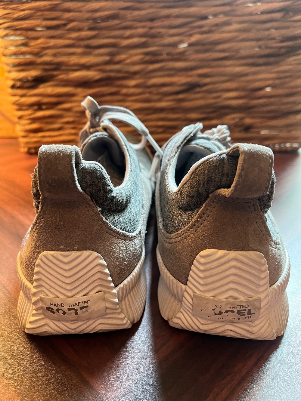 Sorel Grey Knit Casual Sneakers - Picture 3 of 9